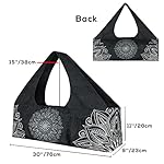 Yoga Mat Bag - Large Yoga Bag with Yoga Mat Strap, Zipper and Pockets - Yoga Bags and Carriers Fits All Your Stuff - Personalized Yoga Mat Bags for Women Fits Most Size Mats - Image 2