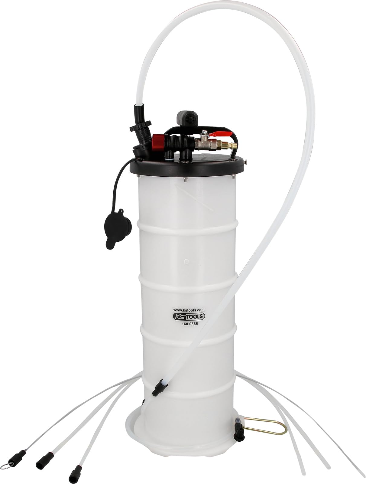 KS Tools 160.0865 Vakuum-Absaugpumpe, 6,5 Liter inkl. 4 Sonden