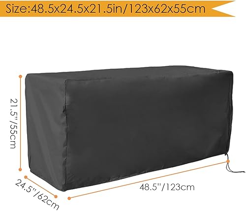Miniatura 7 de Cubierta para caja de cubierta impermeable resistente al agua, cubierta otomana para patio, protección para todo tipo de clima, cubierta rectangular