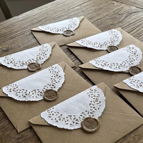 The Baker Celebrations 105 White Paper Lace Doilies, Assorted Round Sizes 4–12 Inch, Thick & Sturdy Disposable Doilies for Cakes, Desserts, Crafts & Table Settings by The Baker Celebrations - Image 7