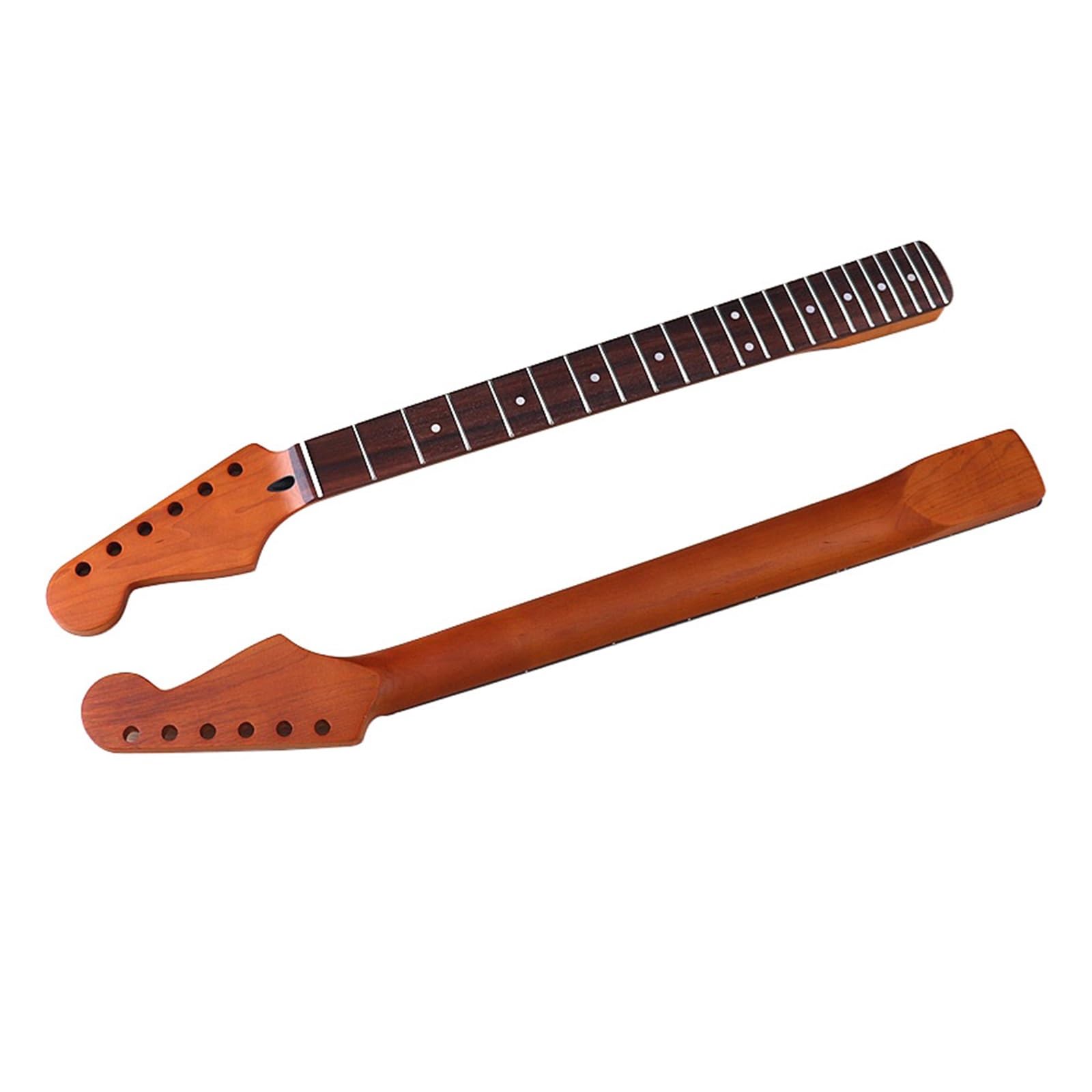 ST Manico for chitarra elettrica Mancino 6 corde 22 tasti Acero tostato Tastiera in palissandro Accessori for chitarra elettrica opaca