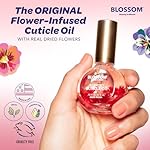 Blossom Cuticle Oil for Nails, Hydrating, Moisturizing, Scented Nail Oil Cuticle Care, Infused with Real Flowers, Made in USA, 0.5 fl. oz, Rose - Image 3