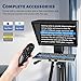 GEIMRSY i2/12-inch All-Metal teleprompter, Lift The teleprompter and Remote Control, Using Tempered Optical Glass, Compatible with a Variety of Devices for a Variety of scenarios.