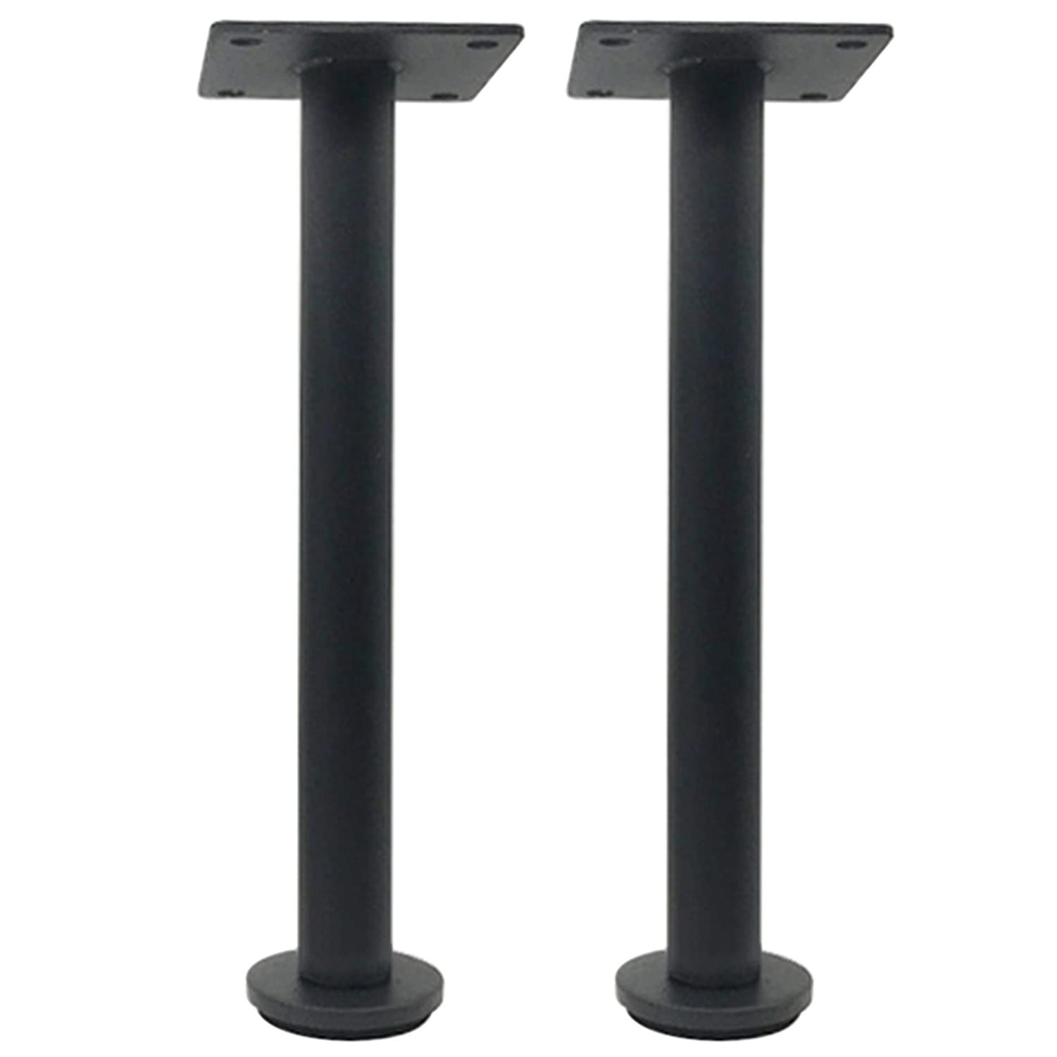 Juego de 2 patas ajustables de acero inoxidable para muebles de baño y mueble de TV, patas de metal modernas ajustables (37 cm)