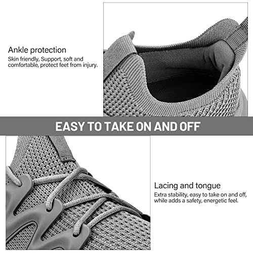 Pujcs Running Shoes Womens Breathable Tennis Shoes Non Slip Gym Workout Shoes Lightweight Mesh Walking Sneaker #TOP4