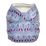GroVia Newborn All in One Snap Reusable Cloth Diaper (AIO) (Waverly)