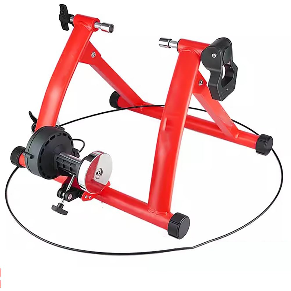 MegLob Magnetic Bike Trainer Stand for Indoor Exercise Riding,Indoor Riding Cycling Exercise Stationary Bicycle Stand, Folding Smart Bicycle Trainer, Bike Trainer Stand Fit 26