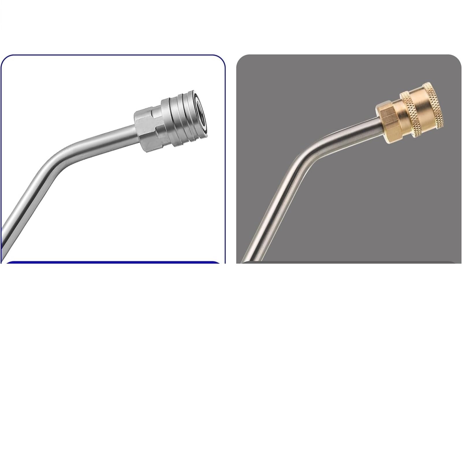 Varilla de Extensión para Hidrolimpiadora Varilla de extensión curva 30/90 grados for hidrolavadora con 5 boquillas pulverización 1/4" conexión rápida. Accesorios for lavado autos(90 Angled wand)