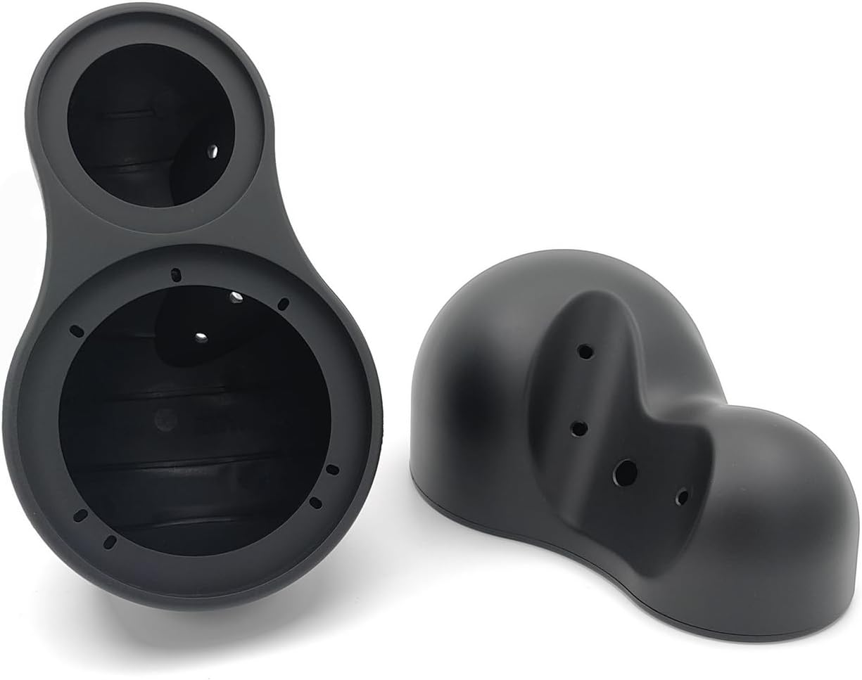 HL-APSA-046 High Injection ABS Enclosure Car Speaker Pods, 2-Way Pod 1 X 3.5 and 1 x 1.5 Tweeters - for 2017-2022 Honda CR-V (1 Set Left & Right - NO Speakers) Black