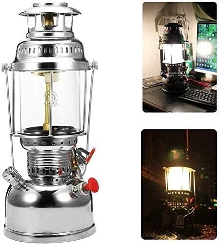 Wlnnes 500W Camping Light Outdoor Lighting Pressure Kerosene Oil Lantern Lighting Indoor Ornaments Steam Light Outdoor Kerosene Lamp in The Special Light Lamp Type Retro Nostalgic Heating Light