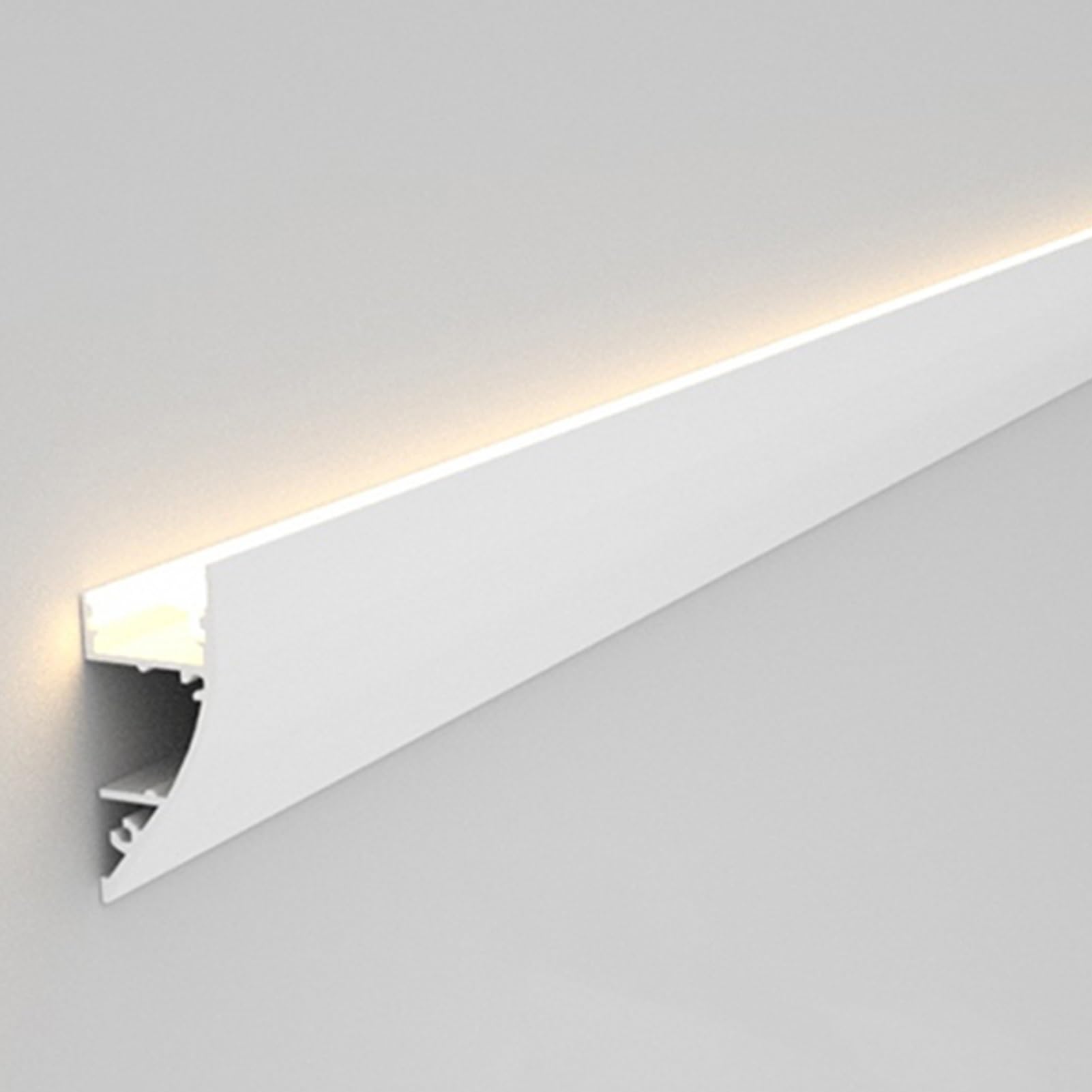 Diffusore a canale LED lineare a soffitto in PC in alluminio