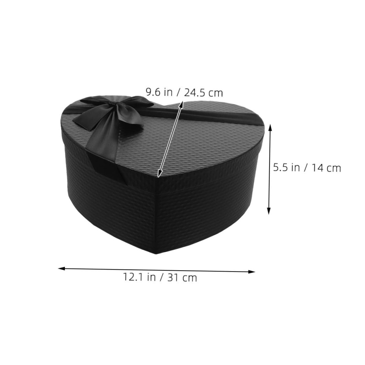 DECOMELODY 2stücke Herzförmige Geschenkboxen Für Blumenarrangements Kreative Verpackung Für Valentinstag Schwarze Geschenkverpackung Für Süßigkeiten Und Schmuck Für Hochzeiten Und