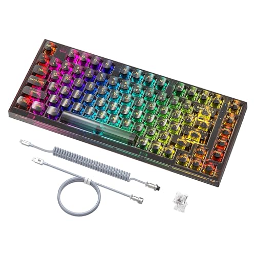 【未使用品】メカニックキーボード　Blackshark K75 RGB 無線接続 楽天市場】【送料無料】ATTACK SHARK K75ゲーミングキーボード