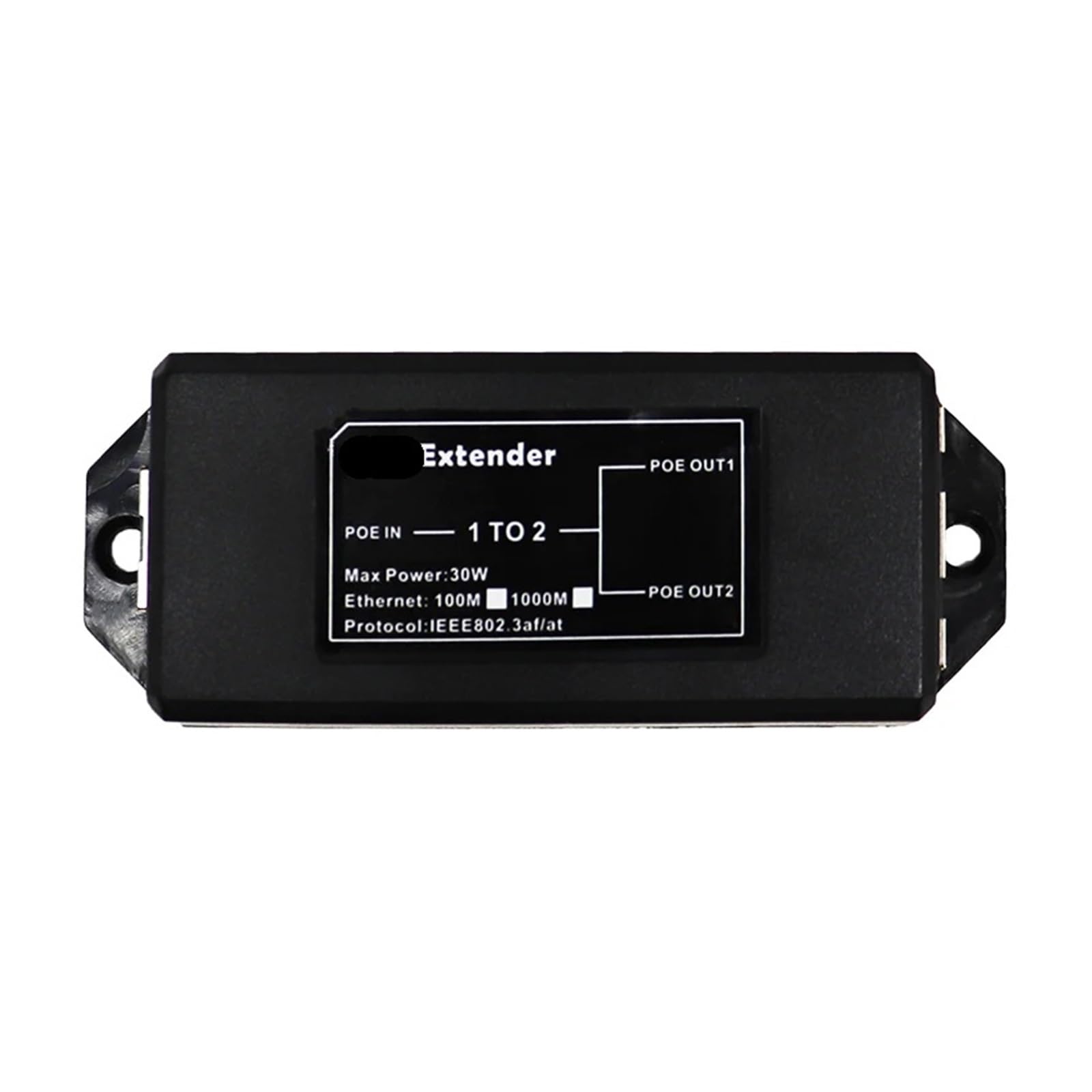 OSHZIKJII 2 Port Gigabit P-O//E Extender 100/1000Mbps - IEEE802.3af/at P-O//E Repeater(100Mbps)