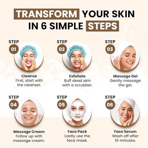 Image of Aryanveda De-Tan Facial Kit for Glowing Skin (260g) - Removes Impurities, Tanning, Cleanses Pores, Repairs Photo-Damaged Skin - For All Skin Types