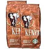 STARBUCKS MEDIUM KENYA WHOLE BEAN COFFEE(2-1LB BAGS)