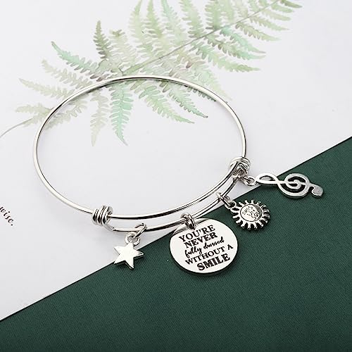 KEYCHIN Orphans Annie Bracelet Musical Theatre Gifts You're Never Fully Dressed Without A Smile Jewelry For Musical Fans4