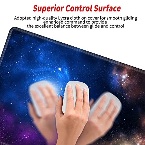 Image of Galaxy Mouse Pad Gaming 31.5x15.75 inch Desk Mat Large Mousepad XXL Extended Computer Mat Non Slip Office Work Home