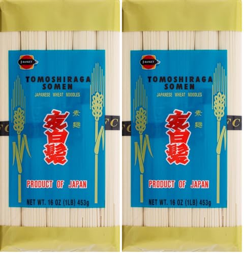 JFC Dried Tomoshiraga Somen Noodles, 16-Ounce (Pack of 2)