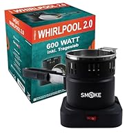 Smoke2u® Whirlpool | Elektrischer Shisha Kohleanzünder mit Griff Gitterschutz | 600W | Turbo Hookah Charcoal Heater | Platz für 10 Kohlewürfel | Fertige Kohle unter 8 Minuten (Ohne Kohle)