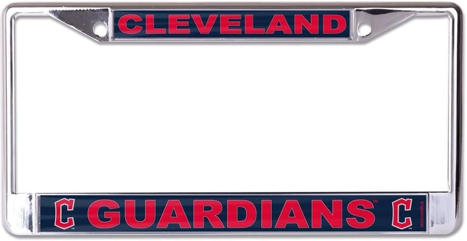 Cleveland Guardians Laser Chrome License Plate Frame