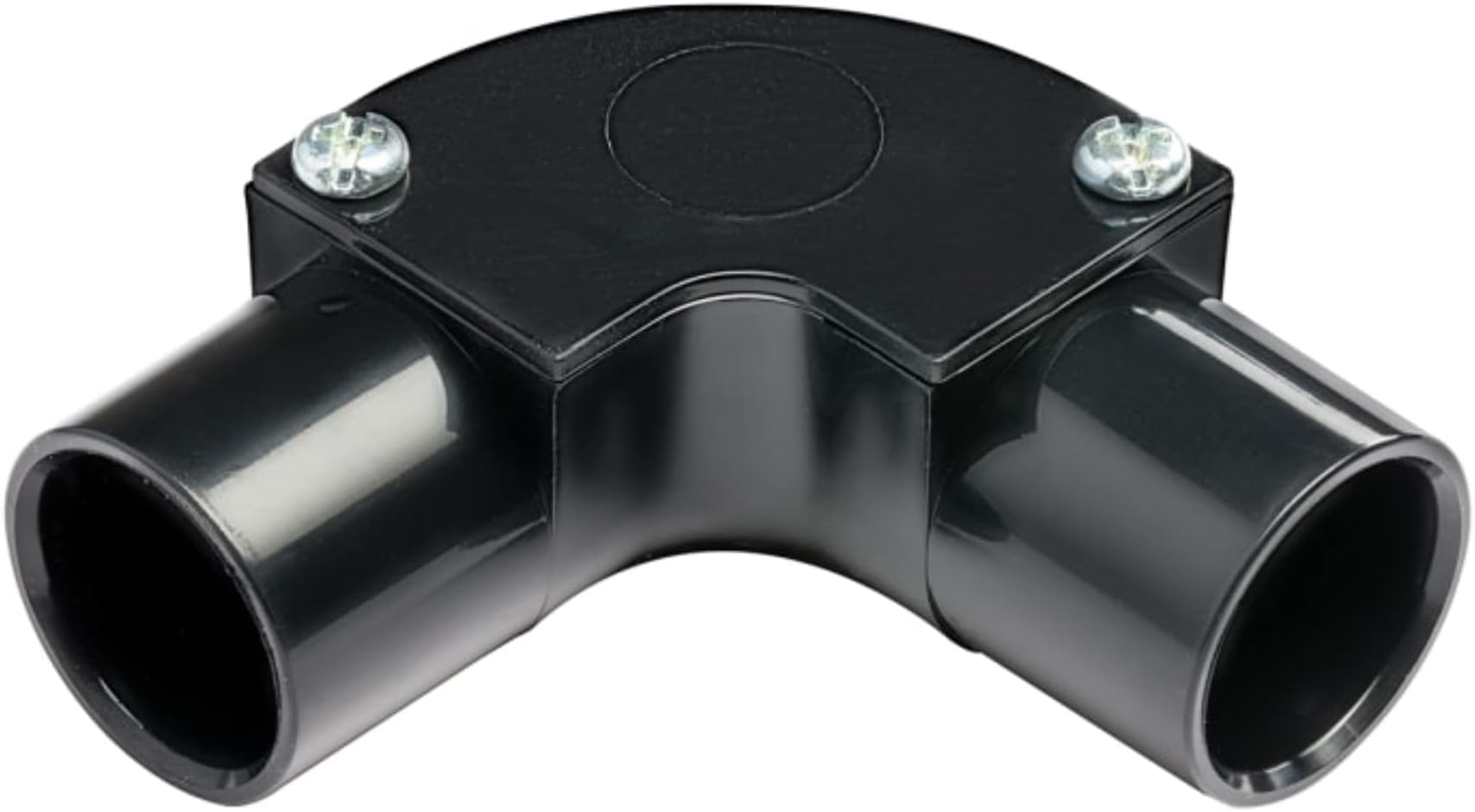 5 x 20mm Black Pvc Conduit Ispection Elbow Bend