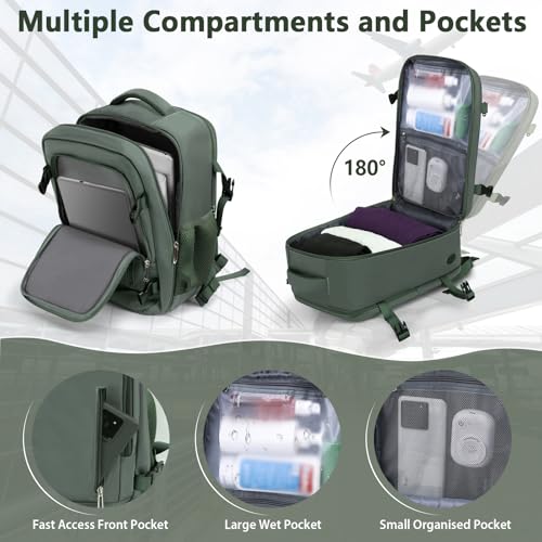 Sac Cabine Ryanair 40X30X20 : OTAHGK Bagage Cabine 40x20x25 pour Ryanair Sac à Dos de Voyage Ba... – Image 3