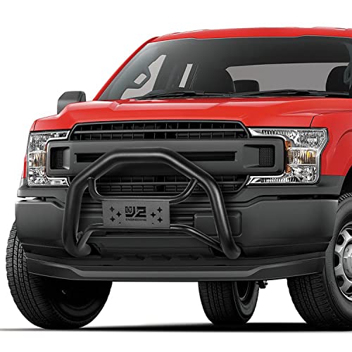 Image of J2 Engineering J2-PT-ZTL-8282 Carbon Steel Front Bumper Grill Guard Tubular Bull Bar Compatible with 99-04 F250 /F350 /F450 /F550 SD, Black