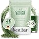 kost!bar BIO Greens Pulver – Grüne Helfer Superfood Konzentrat aus 5 Grassaftpulvern inkl. Gerstengras | Natürliche Vitamine, Antioxidantien, Ballaststoffe & Chlorophyll | Smoothie Pulver – 200 g