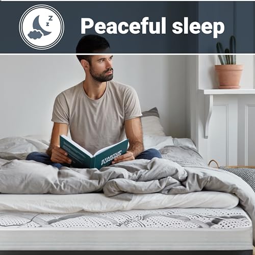 The White Stone Memory Foam-Matratze 180 x 200 | Höhe 22cm | Hypoallergener und atmungsaktiver Stoff | Orthopädische und selbstmodellierende Eigenschaften | Hergestellt in Italien