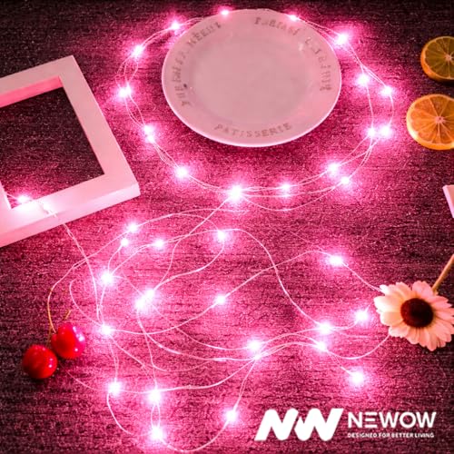 Image of NW USB String Light | USB Light | Decoration Copper USB Powered | 100 Led Light | 10 Meters Light Color- Pink (Pack of 4)