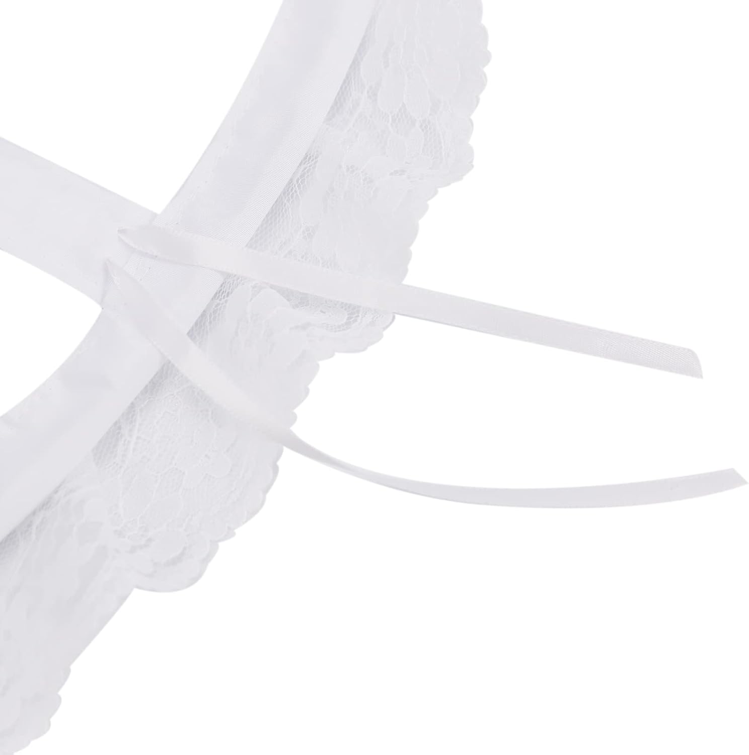 MYAYD Women's Hoop Petticoat 2 Layers Birdcage Fishbone Hollow Adjustable Daily Bell-shaped A-type Skirt Pannier Underskirt - Image 6