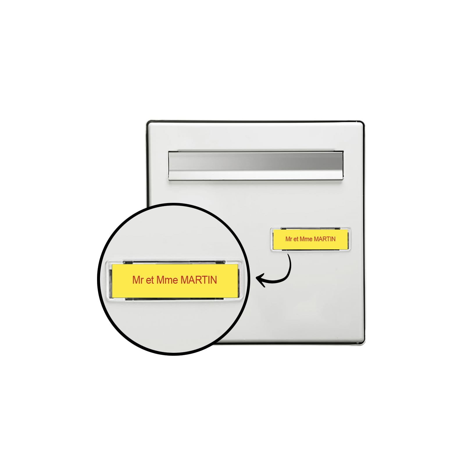 Plaque Boite Aux Lettres Or Antique Brossé 80x35mm En Ligne