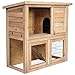 EUGAD Conejera de Exterior Madera Gallinero Grandes Casa para Conejos Cobayas Hámster...