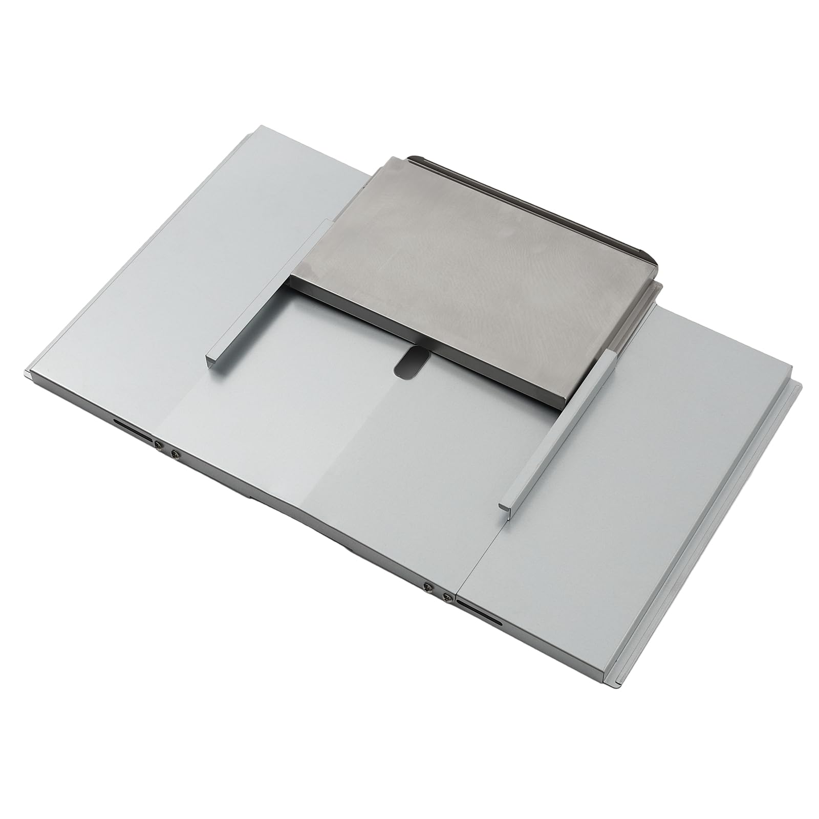 TAINO Bandeja universal para grasa con bandeja colectora universal, bandeja de goteo ajustable, accesorio para parrilla de gas, acero plateado