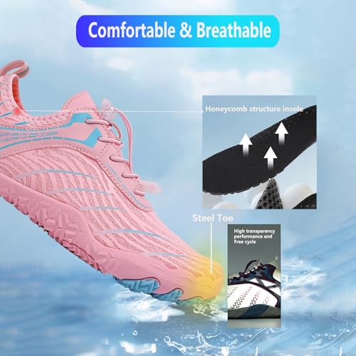 Image of Hike Barefoot Shoes Women Men Pro Water Footwear Wide Toe Box Non-Slip Unisex Athletic Outdoor Running Shoes