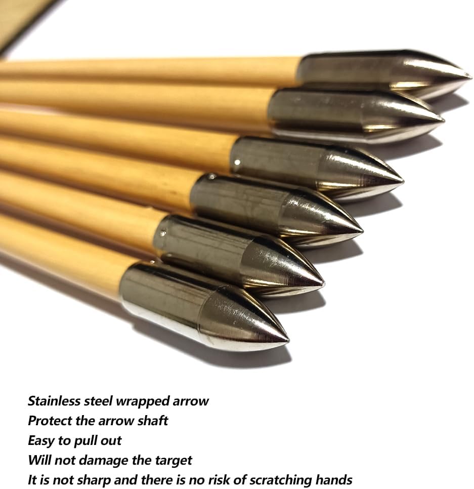 Wooden Arrows Archery Handmade Arrows 33inch Shaft with Turkey Feather Fletching for Recurve Bow Longbow Hunting Practice 12PACK