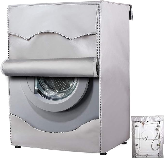 Washing Machine Cover, Sunscreen Dust-proof Cover for Front Load Washer,60x60x84CM