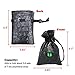 Haxtec Dice Bag Dragon Eye Drawstring Leather DND Dice Storage Pouch for D&D Roleplaying Games Dungeons and Dragons Gift, Coins and Accessories (Venom-Green Eye) Patent Number D893867
