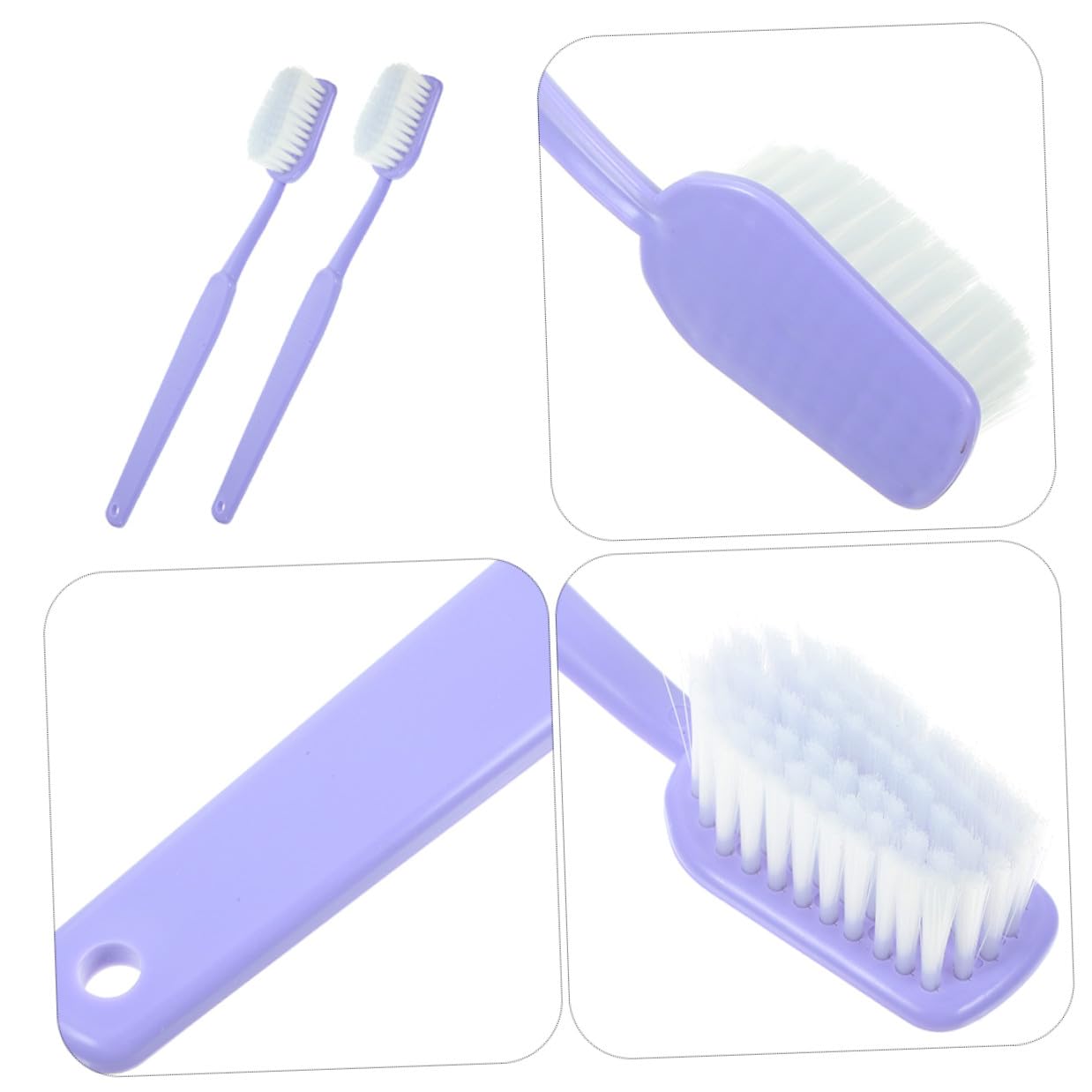 2 Stück Riesige Zahnbürsten Party Requisiten aus Robustem Material in Lavendel für Hochzeiten Geburtstage und Halloween Fotobox