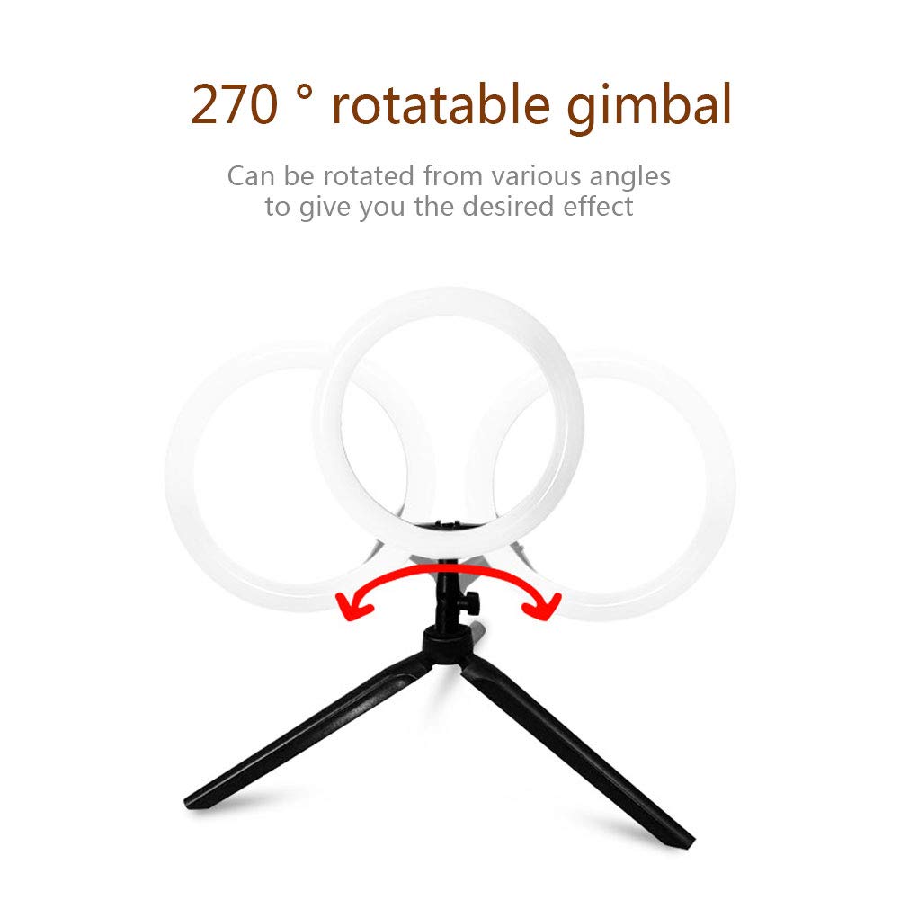 NANANA Kit Luce ad Anello, Luce ad Anello a LED, Fotografia LED Video Luce da Studio dimmerabile ad Anello Live Studio con Treppiede per Fotografia Selfie Live Studio[Scelta Multipla],A