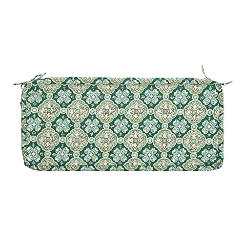 FUNHOME Outdoor Bench Cushion Covers 48x18x3Inch, No Insert-Green Medal