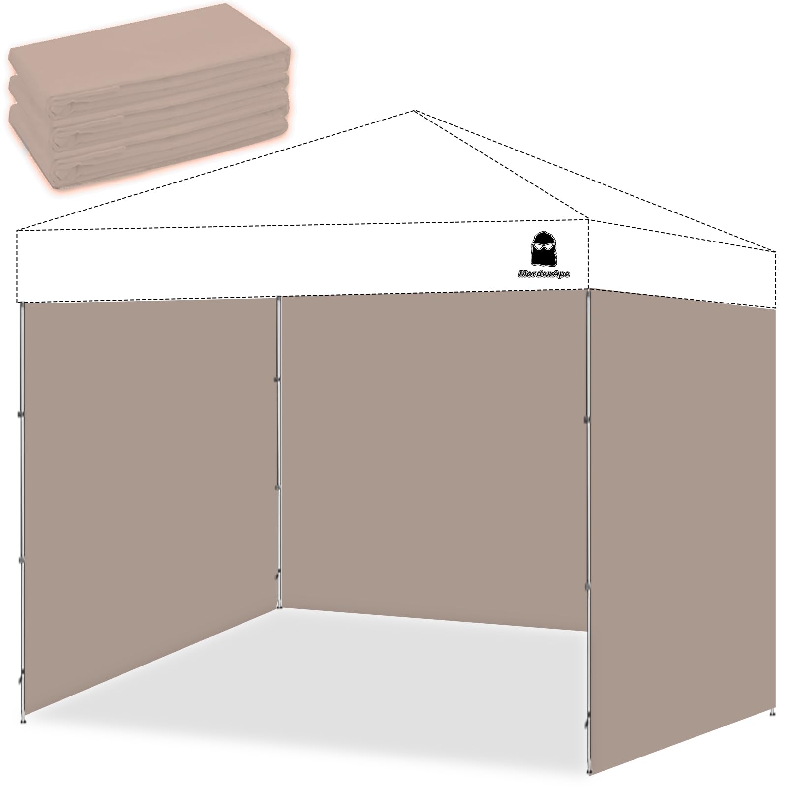 Sunshade Sidewall for 10x10 Pop Up Canopy, Instant Canopy SunWall, 1 Pack