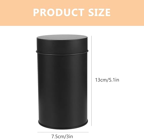 Miniatura 3 de EXCEART Recipiente de té de metal con tapa hermética, contenedor de almacenamiento para alimentos secos, frijoles de arroz