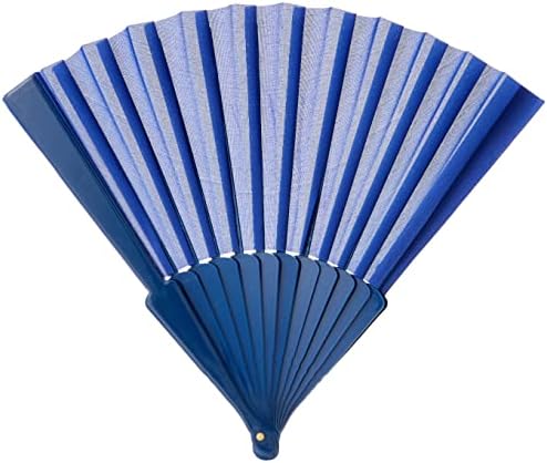 eBuyGB Folding Handheld Pretty Hand Fan Wedding Party Accessory Pocket Sized Fan For Wedding Gift, Party Favors, DIY Decoration, Summer Holidays, Home Décor , Pink