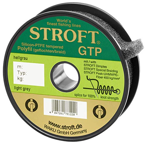 Fil tressé de précision STROFT GTP Type R 100m gris clair 5,5kg