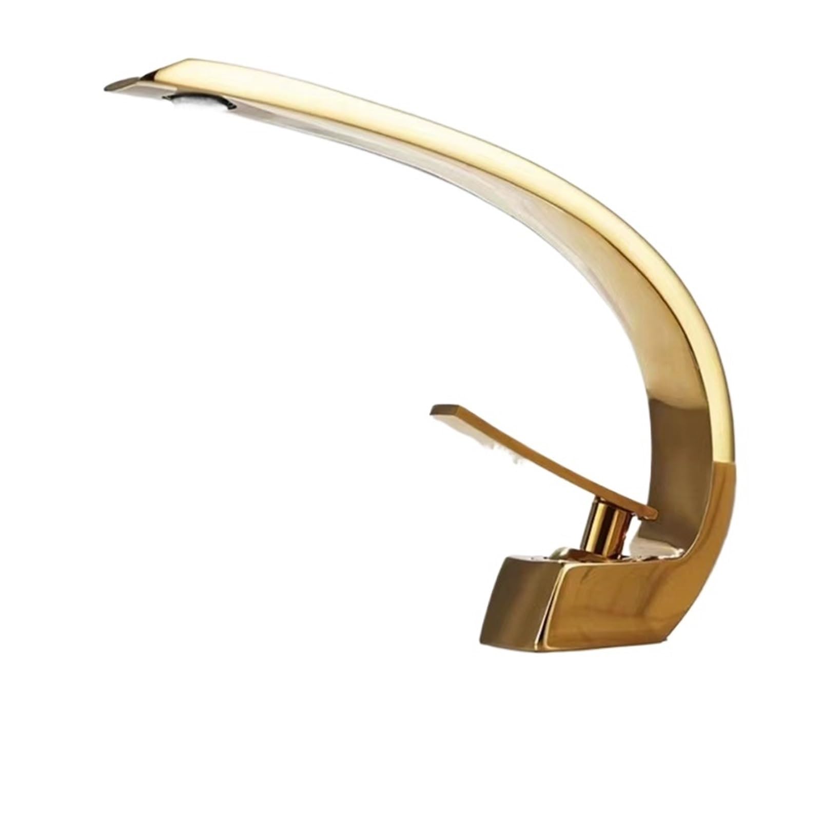 Faucet，Sink Cold and Hot Water Mixer Tap Creative Curved Mixers