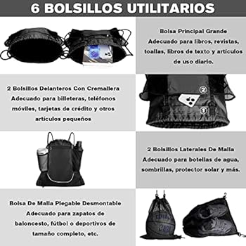 Deportes Bolsa Impermeable Para Pelota De Fútbol,básquetbol Negro