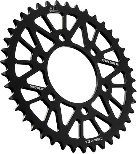 Miniatura 9 de JT Sprockets JTA478.46BLK 46 dientes negro Racelite anodizado aluminio 7075 T6 piñón trasero