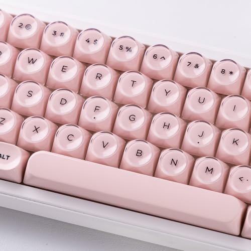 Image of dagaladoo PBT Keyboard keycaps,Pink moa keycaps Jelly